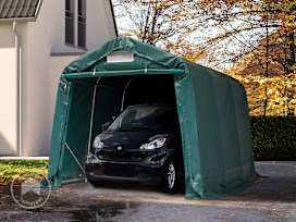 2,4x3,6 m garasjetelt, PVC-presenning, mørkegrønn, uten statikk