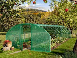 4x10 m, drivhustunnel, PE-presenning, grønn 4x10 m, drivhustunnel, PE-presenning, grønn