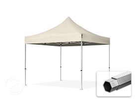 3x3 m aluminium, pop up partytelt, uten sidepaneler, creme 3x3 m aluminium, pop up partytelt, uten sidepaneler, creme