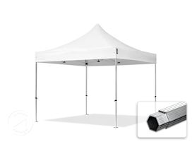 3x3 m aluminium, pop up partytelt, uten sidepaneler, hvit 3x3 m aluminium, pop up partytelt, uten sidepaneler, hvit