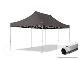 3x6 m aluminium, pop up partytelt, uten sidepaneler, mørkegrå 3x6 m aluminium, pop up partytelt, uten sidepaneler, mørkegrå