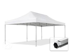 4x8 m aluminium, pop up partytelt, uten sidepaneler, hvit
