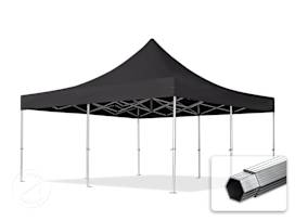 5x5 m aluminium, pop up partytelt, uten sidepaneler, svart 5x5 m aluminium, pop up partytelt, uten sidepaneler, svart