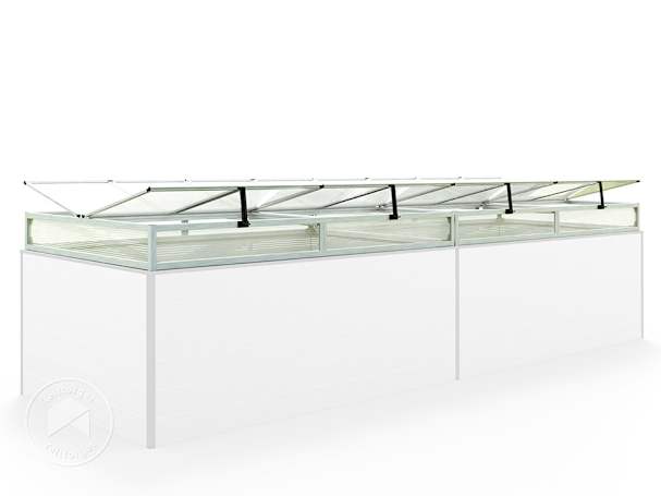119x387 cm mini drivhus deksel