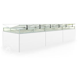 150x444 cm mini drivhus deksel 