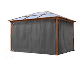 Sidevegger (Sett med 4 deler) for Paviljong Forest Deluxe 3x4 m, loft grey Sidevegger (Sett med 4 deler) for Paviljong Forest Deluxe 3x4 m, loft grey