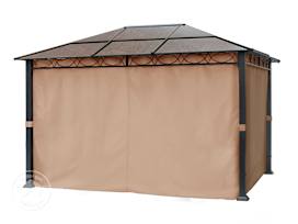 Sidevegger (Sett med 4 deler) for Paviljong Rendezvous Deluxe 4x4 m, cappuccino