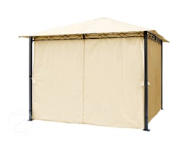 Sidevegger (Sett med 4 deler) for paviljong Rendezvous Premium 3x3 m, champagnefarget Sidevegger (Sett med 4 deler) for paviljong Rendezvous Premium 3x3 m, champagnefarget