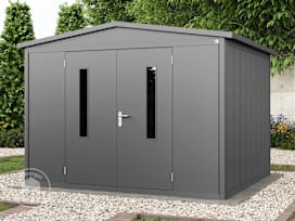 298 x 298 cm redskapsbod, antrasitt 298 x 298 cm redskapsbod, antrasitt