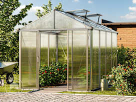 222x294 cm drivhus, 10 mm polykarbonatplater 222x294 cm drivhus, 10 mm polykarbonatplater