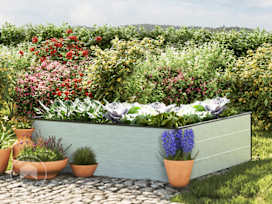 119x119x39 cm plantekasse, eloksert 119x119x39 cm plantekasse, eloksert