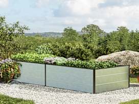 235x99x39 cm plantekasse, eloksert 235x99x39 cm plantekasse, eloksert