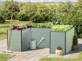195x150x77 cm plantekasse, eloksert
