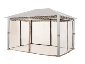 Myggenett (4 deler) for paviljong Rendezvous Deluxe, cappuccino, 3x4 m