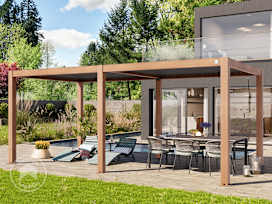 3x6 m pergola, lamelltak, treimitasjon