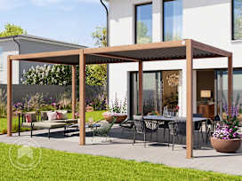 3x6 m pergola, lamelltak, treimitasjon