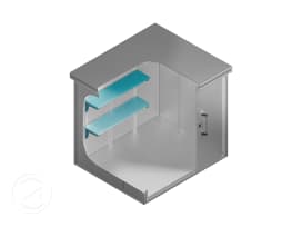 Hyllesystem for redskapsbod Manuel