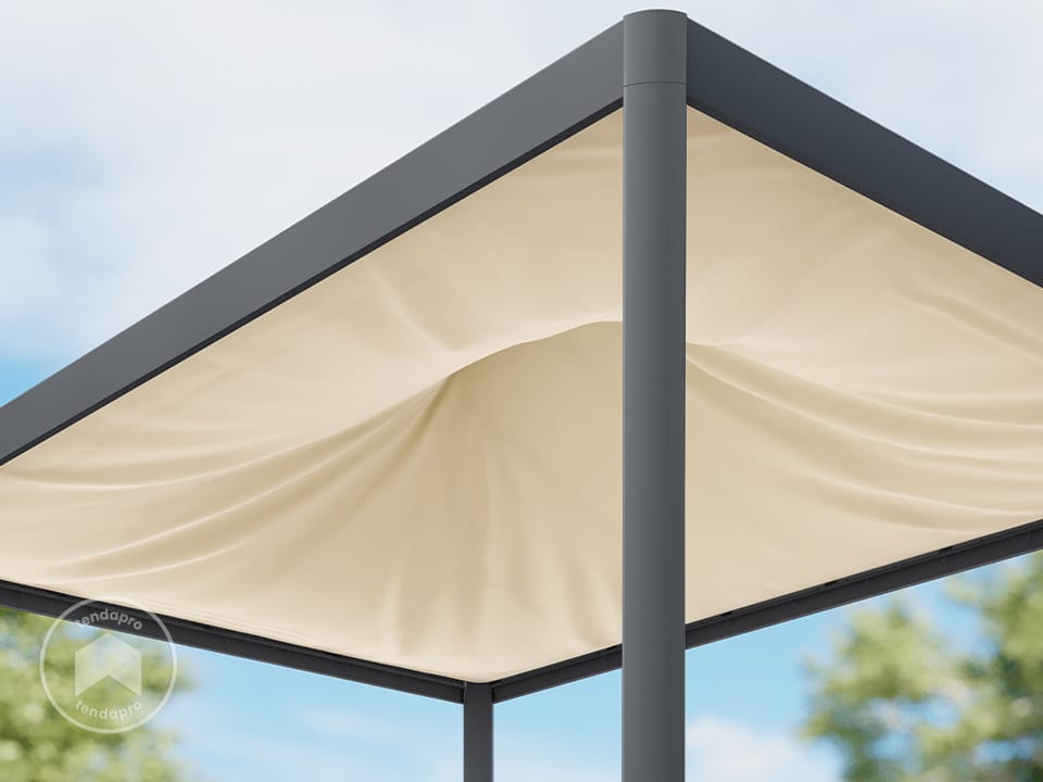 Parasol Zefiro Uni 180x180cm CREMA
