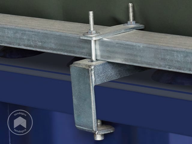 Copertura Per Container TOOLPORT 8x6m In PVC 2300N – Tenda Capannone Resistente Per Magazzino E Cantiere