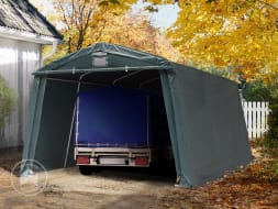 3,3x4,7m tenda garage, box auto PVC 500 verde scuro