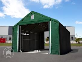 6x12m tendostruttura Everest altezza 3m, PRIMEtex 2300, verde scuro, con statica (sottofondo in terra) 6x12m tendostruttura Everest altezza 3m, PRIMEtex 2300, verde scuro, con statica (sottofondo in terra)