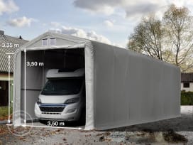 4x16m tenda garage 3,35m, PVC 850, grigio, senza statica 4x16m tenda garage 3,35m, PVC 850, grigio, senza statica