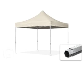 3x3m gazebo pieghevole PES, PROFESSIONAL alluminio, crema 3x3m gazebo pieghevole PES, PROFESSIONAL alluminio, crema