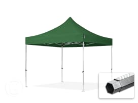 3x3m gazebo pieghevole PES, PROFESSIONAL alluminio, verde scuro