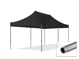3x6m gazebo pieghevole, PREMIUM acciaio, nero 3x6m gazebo pieghevole, PREMIUM acciaio, nero
