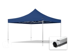 4x4m gazebo pieghevole PES, PROFESSIONAL alluminio, blu scuro 4x4m gazebo pieghevole PES, PROFESSIONAL alluminio, blu scuro