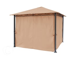 Teli laterali (set da 4 pezzi) per gazebo da giardino Paradise Premium, 3x3m, ocra Teli laterali (set da 4 pezzi) per gazebo da giardino Paradise Premium, 3x3m, ocra