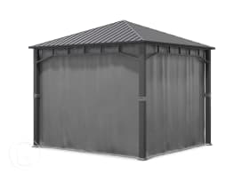 Teli laterali (set da 4 pezzi) per gazebo da giardino Sunset Superior, 3x3 m, loft grigio