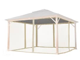 Zanzariere (4 pezzi) per gazebo da giardino Pavillon Forest Superior 4x4m, crema Zanzariere (4 pezzi) per gazebo da giardino Pavillon Forest Superior 4x4m, crema