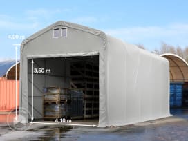 5x10m tendostruttura altezza 4m, PRIMEtex 2300, grigio, senza statica 5x10m tendostruttura altezza 4m, PRIMEtex 2300, grigio, senza statica