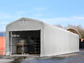 5x20m tendostruttura altezza 2,6m, PVC 850, grigio, senza statica 5x20m tendostruttura altezza 2,6m, PVC 850, grigio, senza statica