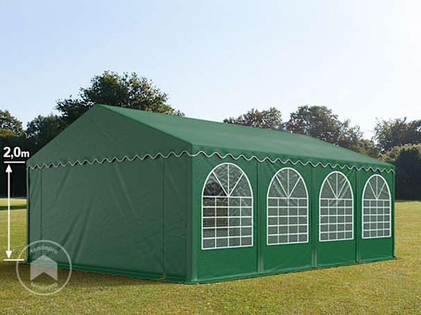5x8m tenda de festa, PVC-lona, Verde escuro, com estrutura de base 5x8m tenda de festa, PVC-lona, Verde escuro, com estrutura de base