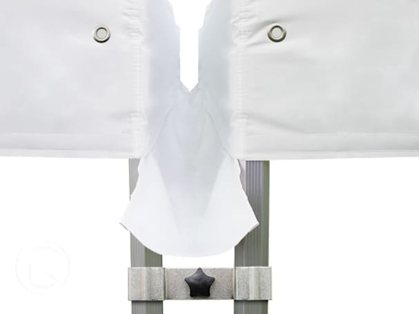 Kit de ligação para tenda dobrável PROFESSIONAL, lado de 4 m, 40 mm, PE, branco