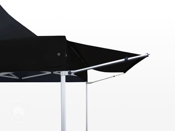 Toldo frontal de 3 m para tendas dobráveis PREMIUM e PROFESSIONAL, Preto