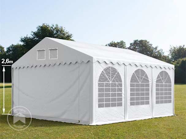 6x6m tenda de festa, PVC-lona, branco, com estrutura de base 6x6m tenda de festa, PVC-lona, branco, com estrutura de base