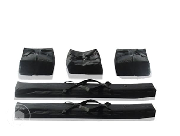 Conjunto de bolsos Oxford para tenda de festa FLEX Plus / tenda de armazenamento PVC Easy, largura 4 m, altura 2 m