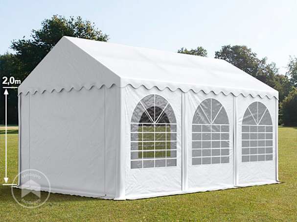 3x6m tenda de festa, PVC-lona, branco, com estrutura de base 3x6m tenda de festa, PVC-lona, branco, com estrutura de base