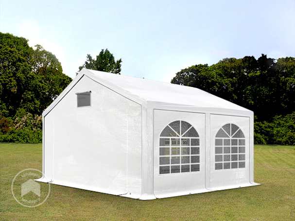 3x4m tenda de festa, PE-lona, branco, com estrutura de base 3x4m tenda de festa, PE-lona, branco, com estrutura de base