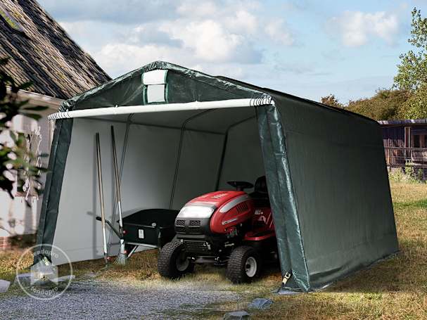 3,3x4,7m tenda garagem, lona PE, Verde escuro 3,3x4,7m tenda garagem, lona PE, Verde escuro