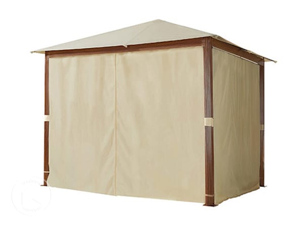 Paredes laterais (conjunto de 4 peças) para pavilhão de jardim Forest Premium 3x3 m, Cor champanhe