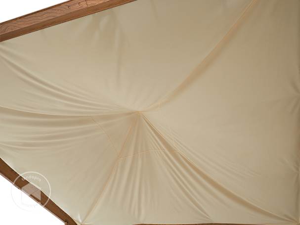 Vela de sombra para pavilhão de jardim Forest Deluxe 3x3 m, Cor champanhe