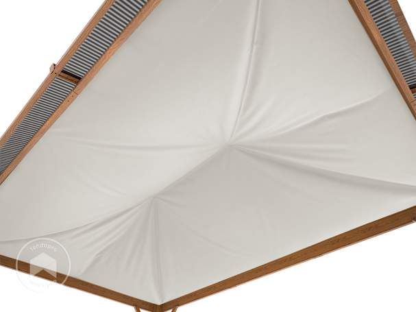 Vela de sombra para pavilhão de jardim Forest Deluxe 3x4 m, Stone