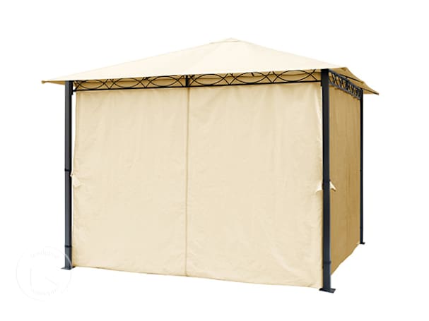 Paredes laterais (conjunto de 4 peças) para pavilhão de jardim Rendezvous Premium 3x3 m, Cor champanhe