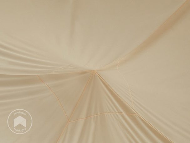 Vela de sombra para pavilhão de jardim Rendezvous Deluxe 3x3 m, Cor champanhe