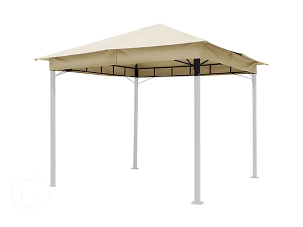 Teto de substituição para pavilhão de jardim Sunset Classic, 3x3 m, Cor champanhe