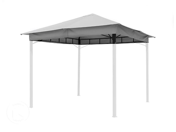 Teto de substituição para pavilhão de jardim Sunset Classic, 3x3 m, Stone
